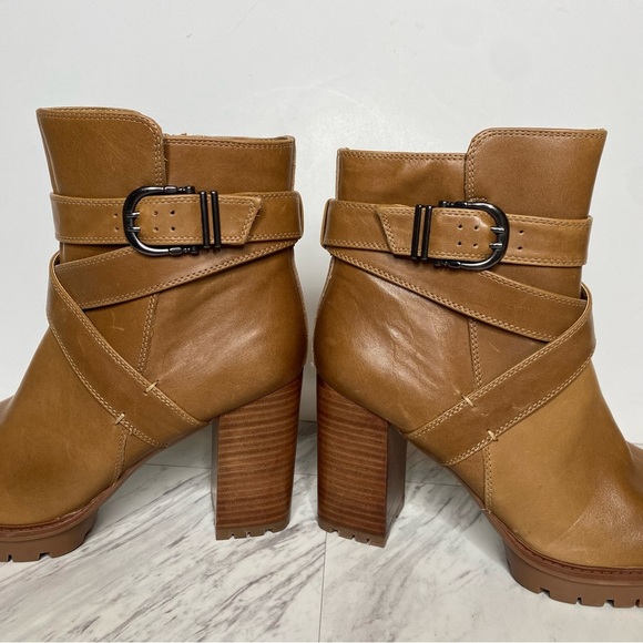 Naturalizer Lyra Brown Leather Heeled Bootie 10M - Picture 8 of 14